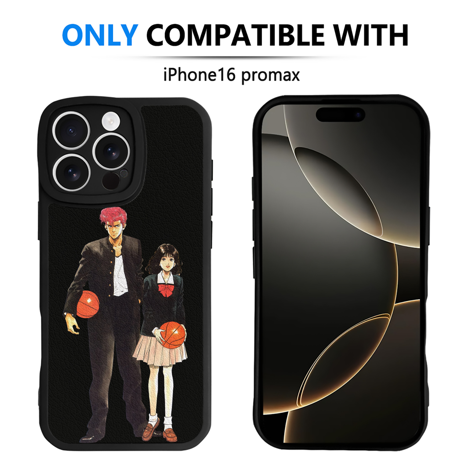 （画像用） SLAM DUNK／スラムダンク 【iPhone 16シリーズ対応】シリコンスマホケース（レザー調） 材質：シリコン